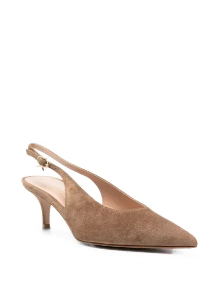 Pantofi cu toc Gianvito Rossi slingback maro