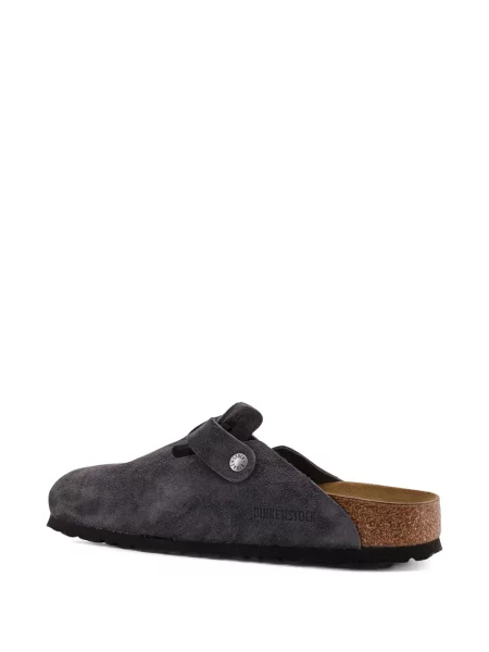 Велурени регулируем сандали Birkenstock с катарама сиво