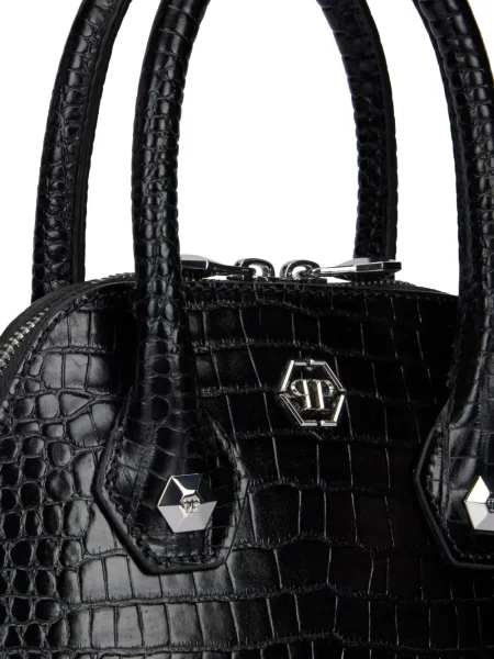 Geantă Philipp Plein cu imagine negru