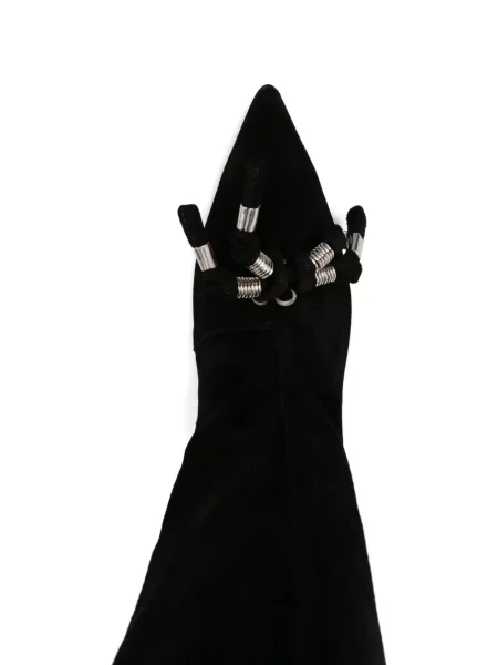 Botine Toga Pulla din piele de căprioară negru