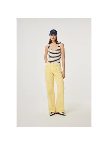 Lniany top Fabienne Chapot czarny