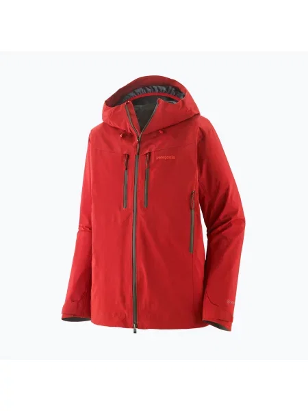 Мъжко яке за дъжд Patagonia Pluma Pro amanita red червено