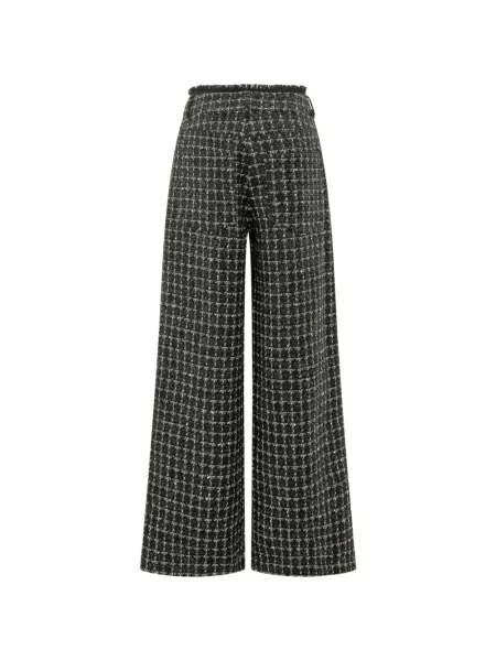 Pantaloni Msgm din tweed negru
