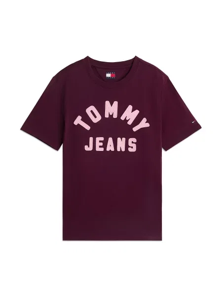 Tommy Jeans Tricou mov zmeură / deschis roz