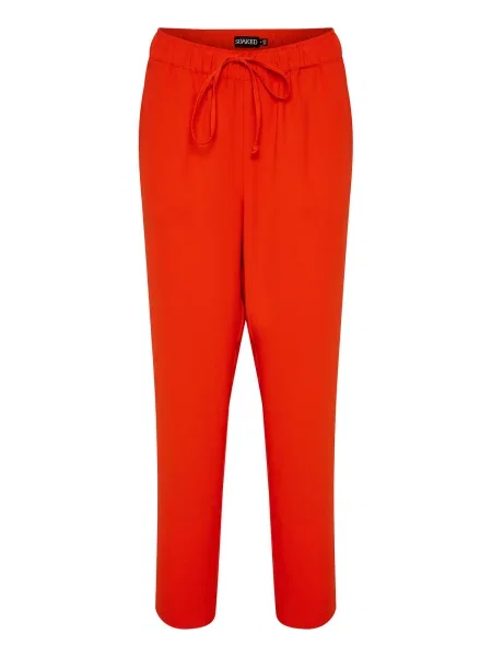 SOAKED IN LUXURY Pantaloni Shirley orange roșu