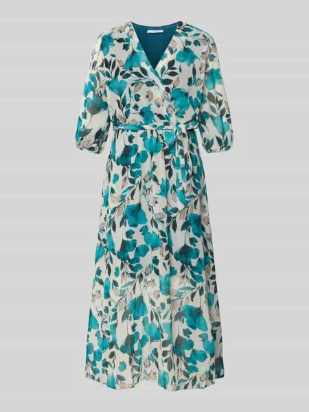 Sukienka midi w kopertowy styl model Zabaione