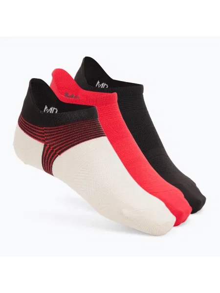 Férfi zokni Under Armour Dry Run Lite No Show 3 pár stone/racer red/reflective. Méret: EU piros