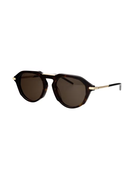 Ochelari de soare Givenchy Eyewear cu imprimeu geometric maro