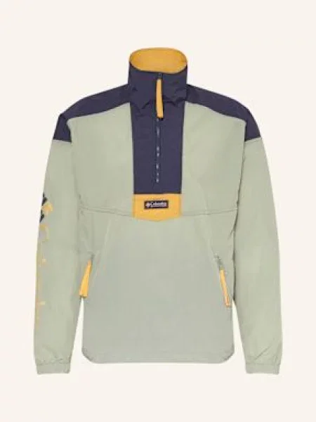 Columbia Bunda Přes Hlavu Riptide™ Ii Retro Windbreaker světle zelená/ tmavě modrá/ oranžová modrá
