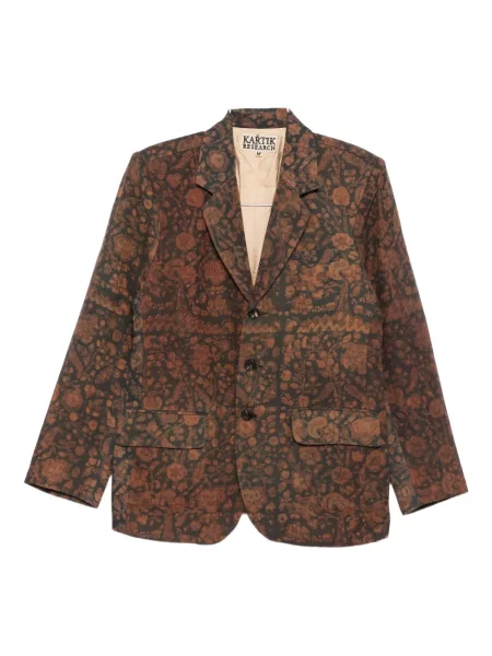 Blejzer Kartik Research s cvjetnim printom smeđa