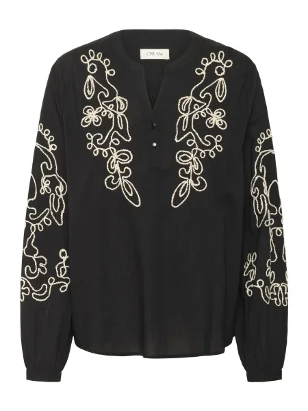 Cream Bluză Via crem negru