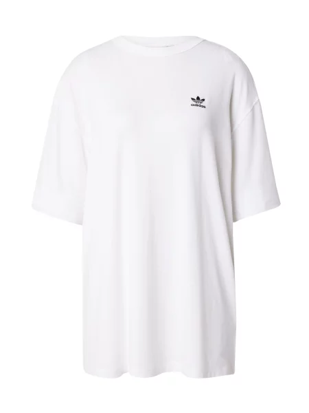 ADIDAS ORIGINALS Tričko TREFOIL čierna / biela béžová