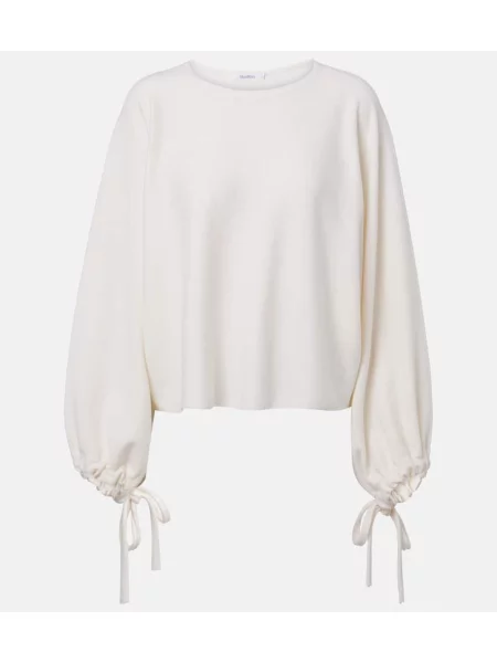Pulover Max Mara de lână alb