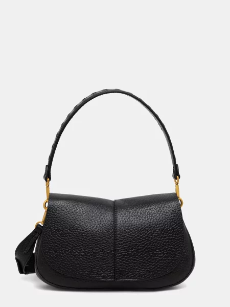 Gianni Chiarini geantă crossbody pentru femei din piele HELENA ROUND negru