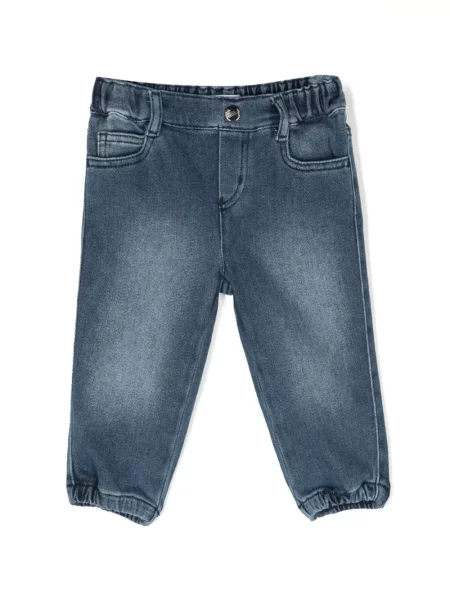 Jeansy dziecięce Emporio Armani niebieskie