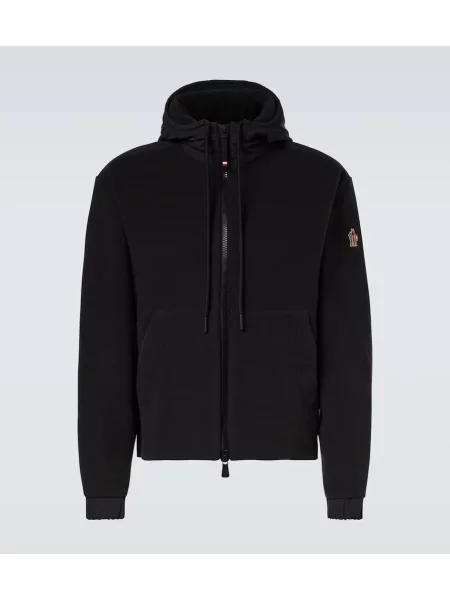 Hoodie Moncler Grenoble črna