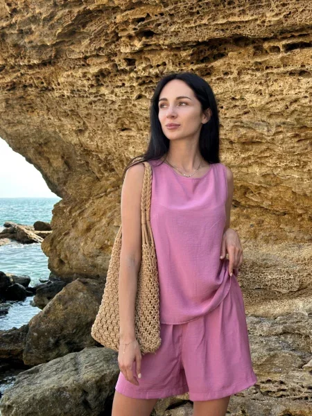 Майка Cosy віскоза/поліестер рожевий