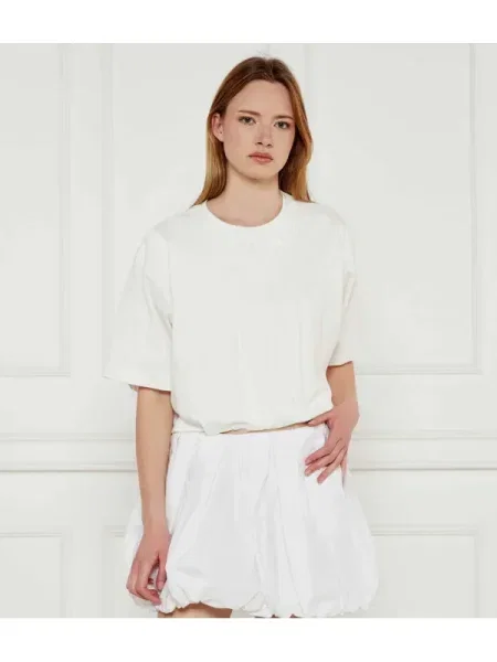 Pinko Tricou TORRONE | Cropped Fit alb