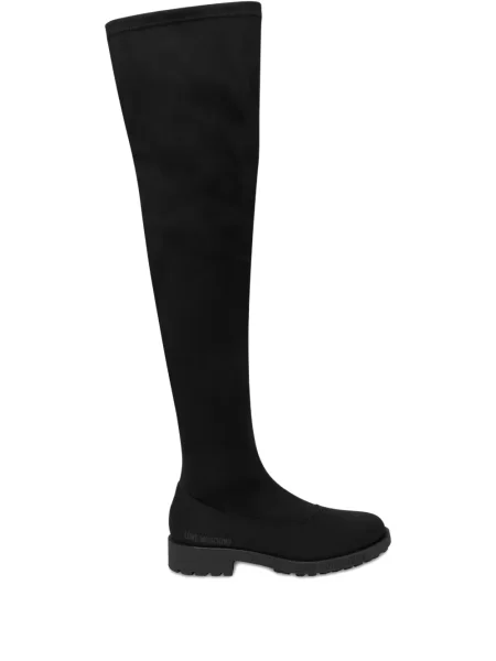 Strečové kozačky Love Moschino černé