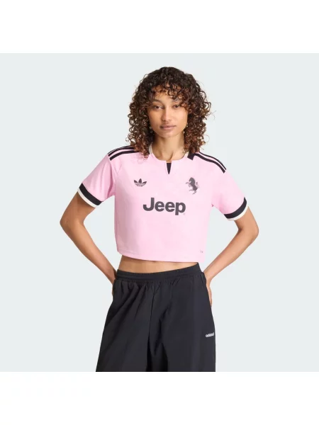 Koszulka wyjazdowa o skróconym fasonie Juventus czarna
