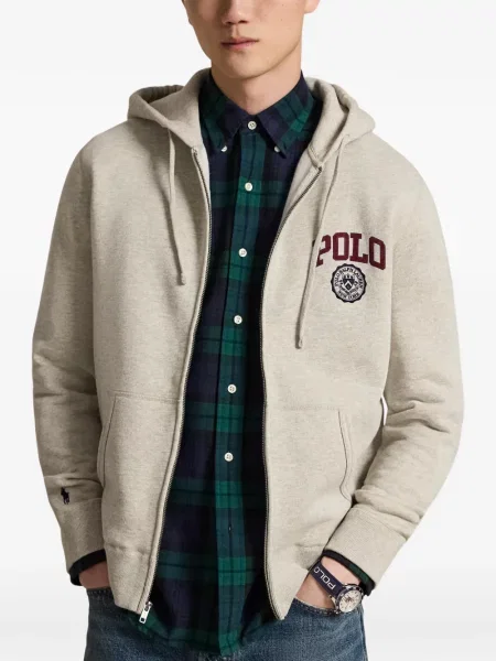 Șosete Polo Ralph Lauren cu broderie în carouri de flanelă verde