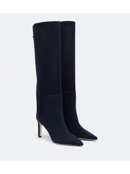 Cizme Jimmy Choo din piele de căprioară albastru