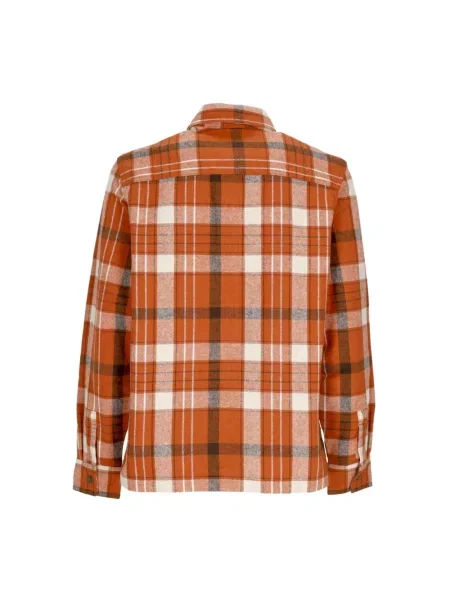 Koszula Dickies z długim rękawem flanelowa brązowa