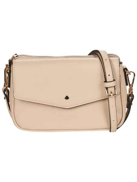 Crossbody torbica Hexagona bež