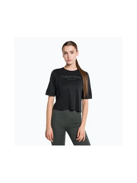 Трикотажная футболка Calvin Klein черная