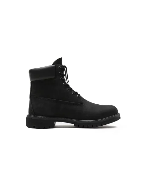 Botki Timberland sznurowane koronkowe wodoszczelne czarne