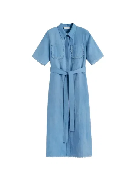 Rochie tip cămașă Chinti & Parker albastru