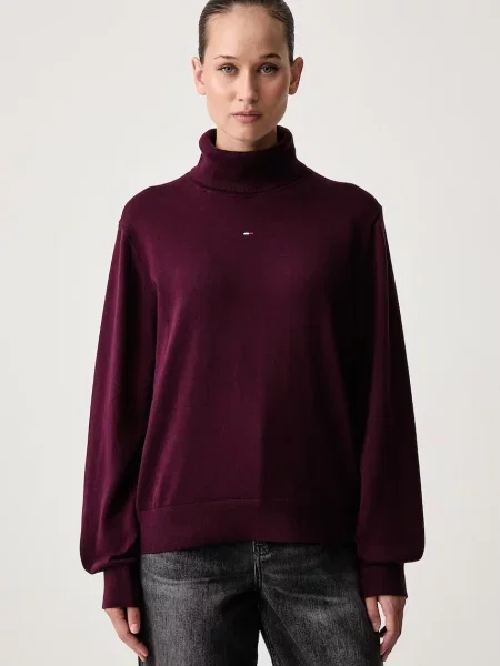 Tommy Jeans pulover cu guler înalt de damă din