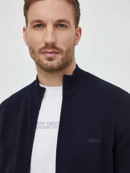 BOSS BLACK Pulover Palano-L negru