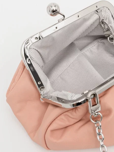 Шкіряна сумочка Weekend Max Mara PRATI рожевий