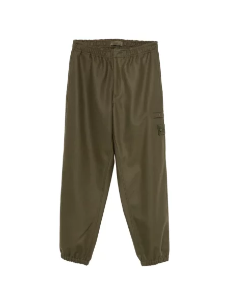Pantaloni Stone Island cu strasuri alergare verde