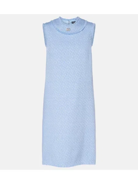 Volnena obleka Dolce&gabbana modra