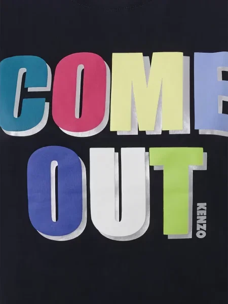 Scurt tricou Kenzo cu imagine negru