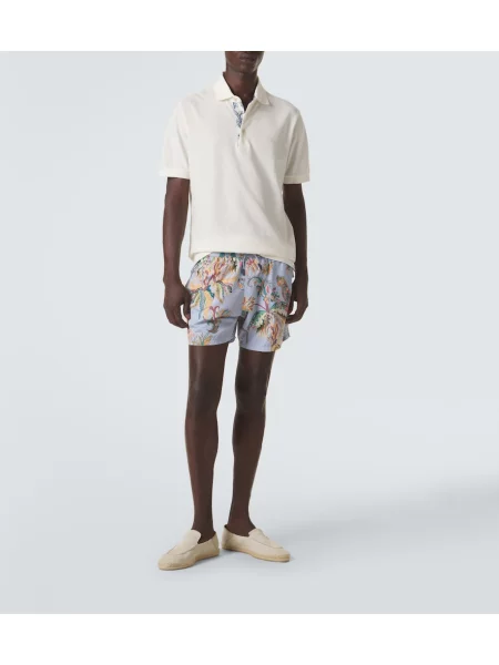 Tricou polo Etro alb
