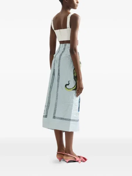 Top Erdem tip corset alb