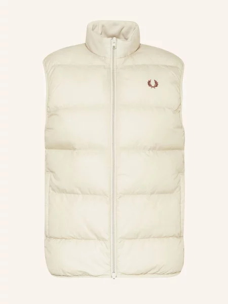 Fred Perry Prošívaná Vesta krémová