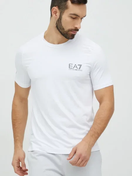 Kratka majica Emporio Armani bela