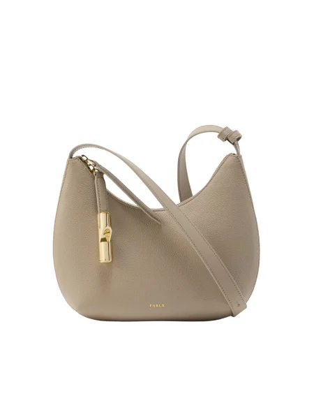 FURLA Torba za čez ramo GOCCIA temno bež