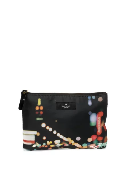 Чанта тип портмоне Kate Spade с принт черно