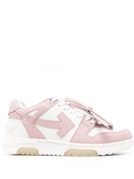 Sneakerși Off-white business alb