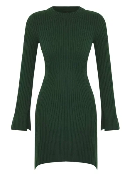 Trendyol Rochie tricotat închis verde