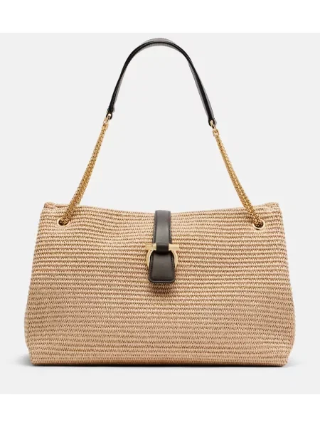 Geantă Ferragamo bej