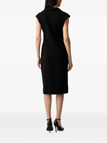 Rochie midi Morgan cu volane negru