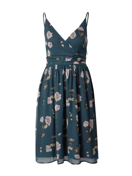 ABOUT YOU Rochie de vară Valentina ciocolatiu / verde închis / roz pudră alb