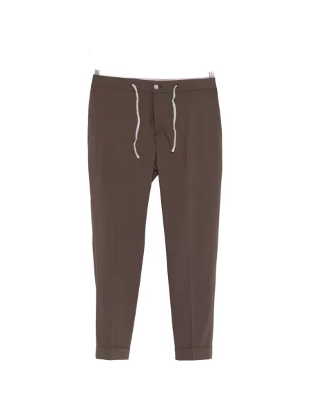 Pantaloni Barba cu cordon maro