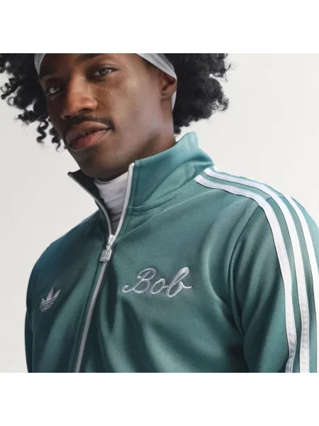 Adidas Tréninková Bunda Bob Marley Originals zelená bílá